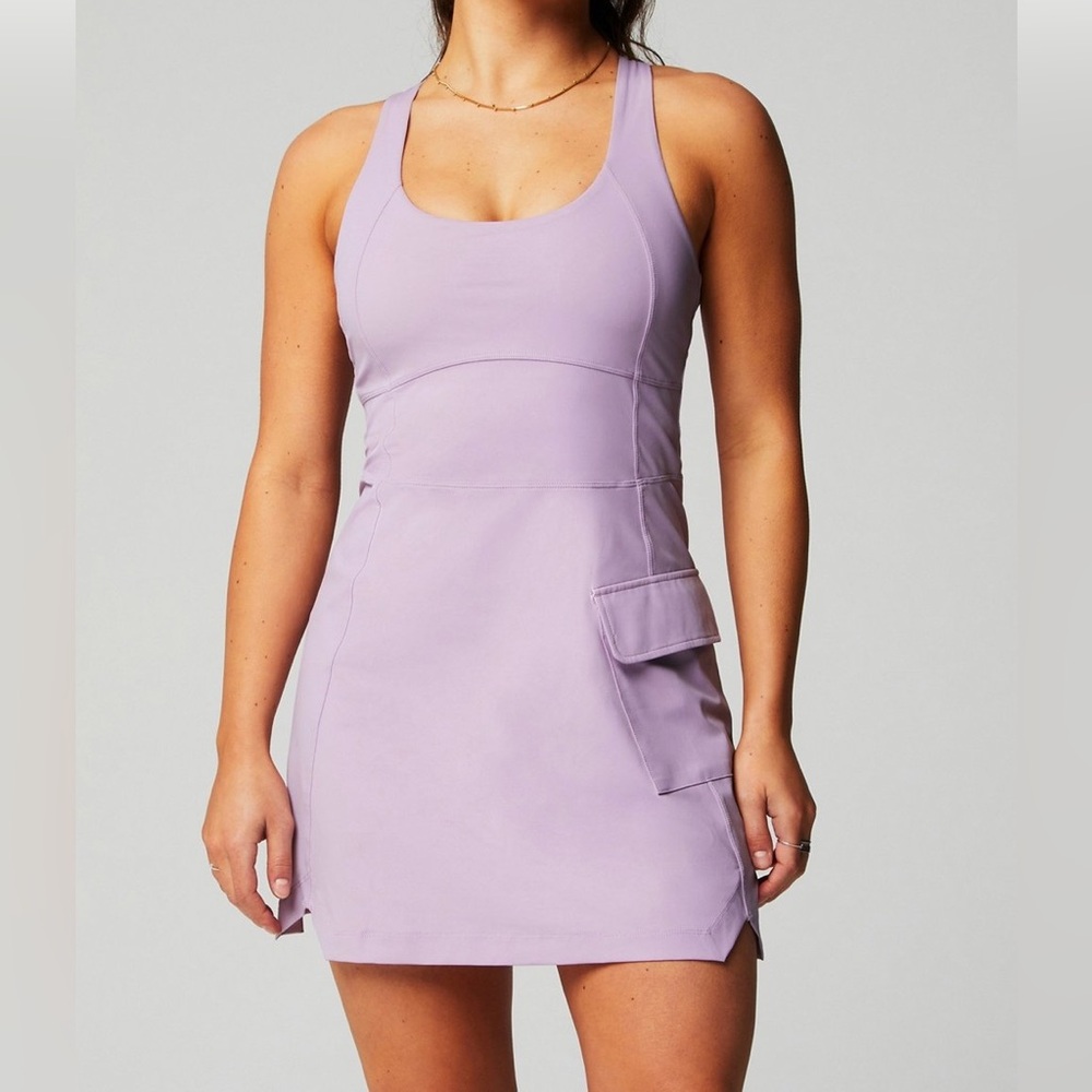 Fabletics Lavender Cargo Dress Size Medium